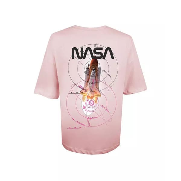 NASA Kvinnor/Damer Rocket Oversized T-Shirt