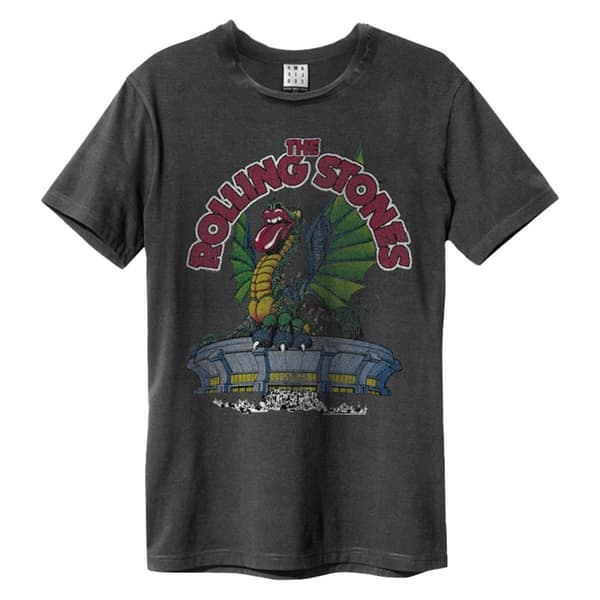 Amplified Unisex Adult US 1972 The Rolling Stones T-Shirt