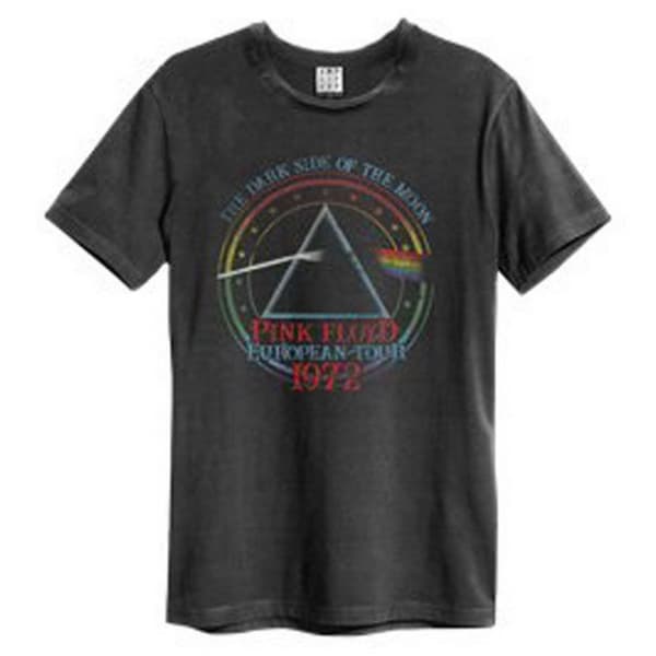 Amplified Unisex Adult 1972 Tour Pink Floyd T-Shirt Charcoal XS