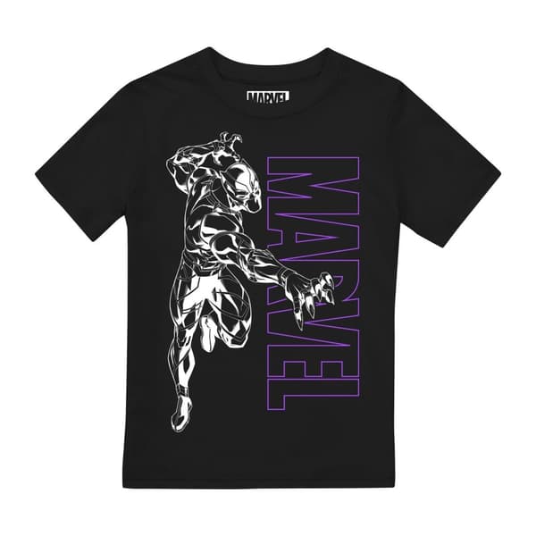 Black Panther T-shirt för pojkar Outline