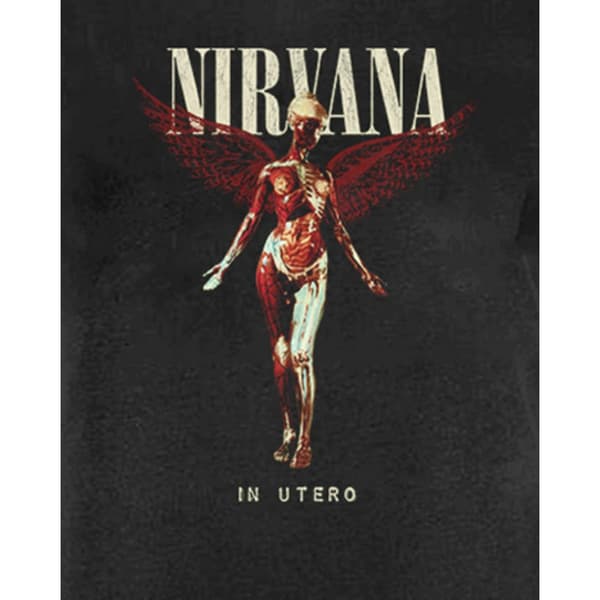 Amplified Dame/Damer In Utero Nirvana T-shirt kjole