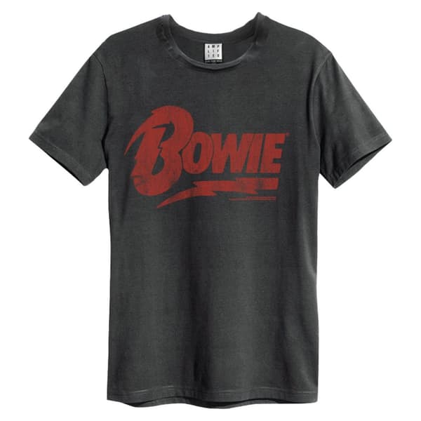 Amplified Unisex Adult David Bowie Logo T-Shirt