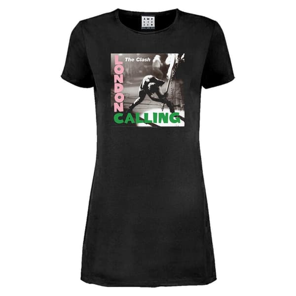 Amplified Dame/Ladies London Calling The Clash T-shirt kjole