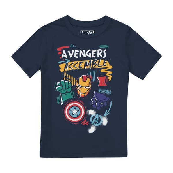 Marvel Avengers Pojkar Trio Superhero T-Shirt