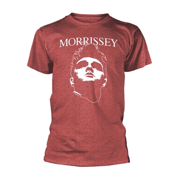 MORRISSEY - T-SHIRT, FACE LOGO (HEATHER RED) XXL