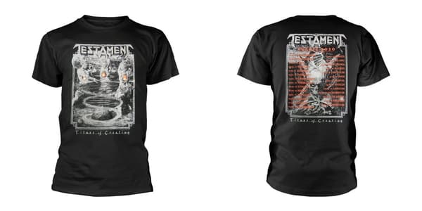 TESTAMENT - T-SHIRT, TITANS OF CREATION (GREY) EUROPE 2020 TOUR XL
