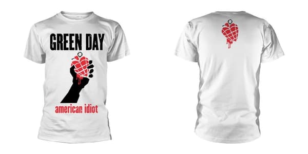 GREEN DAY  - T-SHIRT, AMERICAN IDIOT HEART (WHITE) XL