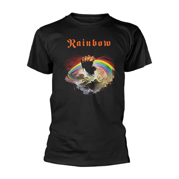 RAINBOW - T-SHIRT, RISING (BLACK) S