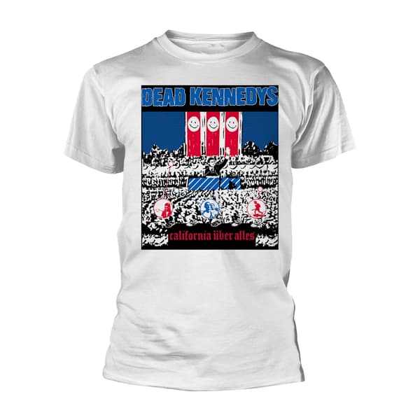 DEAD KENNEDYS - T-SHIRT, CALIFORNIA UBER ALLES (WHITE) XL