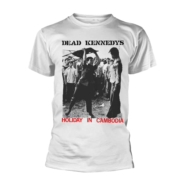DEAD KENNEDYS - T-SHIRT, HOLIDAY IN CAMBODIA (WHITE) S