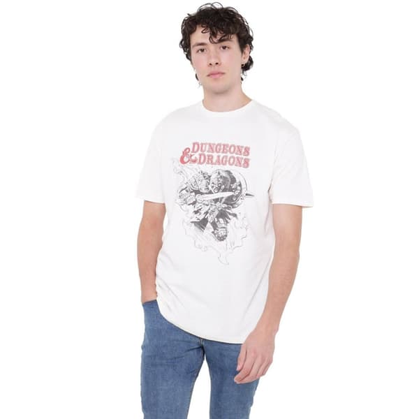 Dungeons & Dragons T-shirt med barbarisk skiss för män