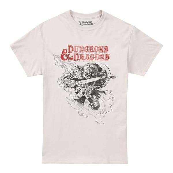 Dungeons & Dragons T-shirt med barbarisk skiss för män