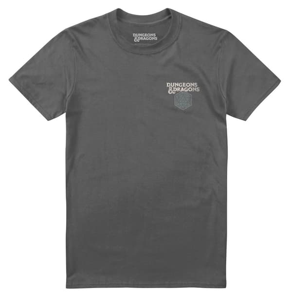Dungeons & Dragons Critical Hit T-shirt til mænd Charcoal S