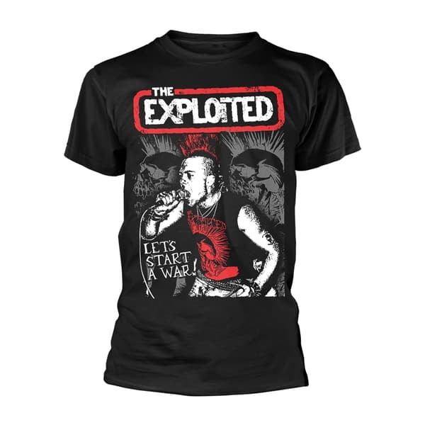 THE EXPLOITED - T-SHIRT, LET'S START A WAR M