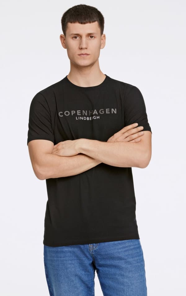 Lindbergh White - T-shirt 30-400200 Logo