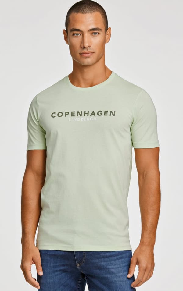 Lindbergh White - T-shirt 30-400200 Logo