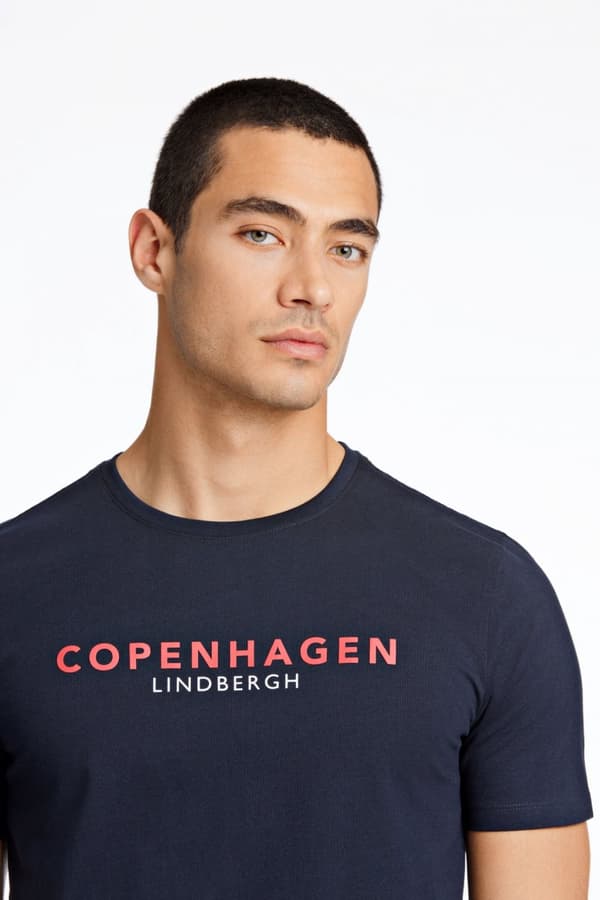 Lindbergh White - T-shirt 30-400200 Logo