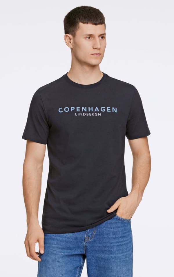 Lindbergh White - T-shirt 30-400200 Logo