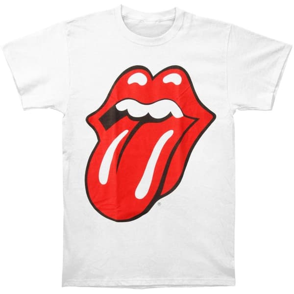 The Rolling Stones Unisex Classic T-Shirt för vuxna White L