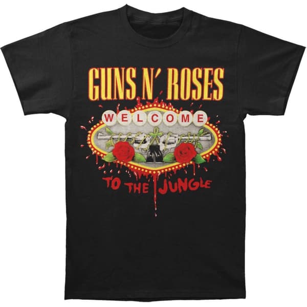 Guns N Roses Unisex Adult Welcome to the Jungle T-Shirt
