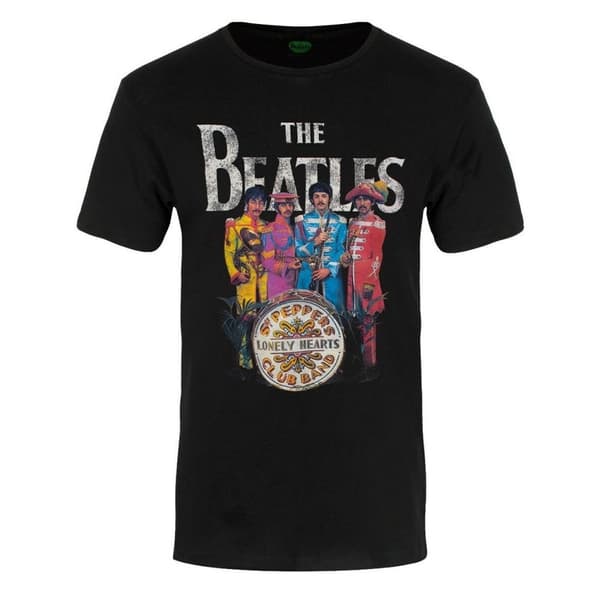 The Beatles Unisex Sgt Pepper T-shirt til voksne