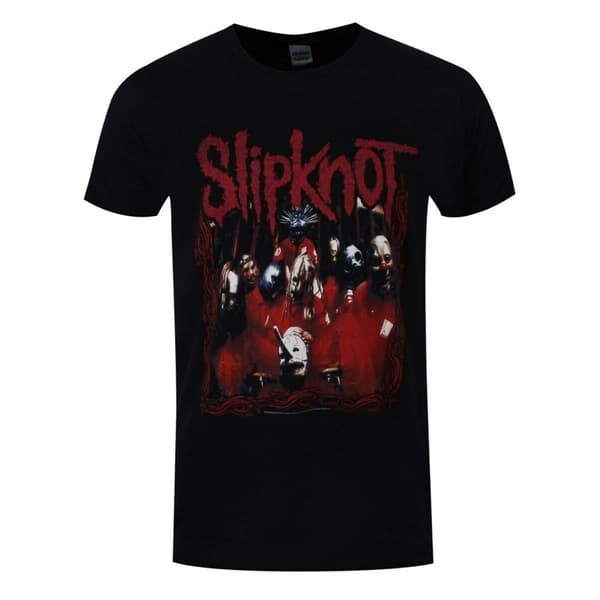 Slipknot Unisex T-shirt med bandramme til voksne