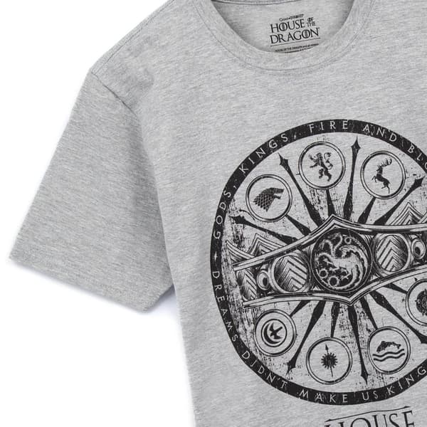 House Of The Dragon Mens Symbols Heather T-Shirt