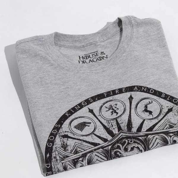 House Of The Dragon Mens Symbols Heather T-Shirt