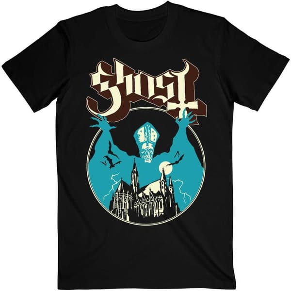 Ghost Unisex Adult Opus T-Shirt Black/Blue L