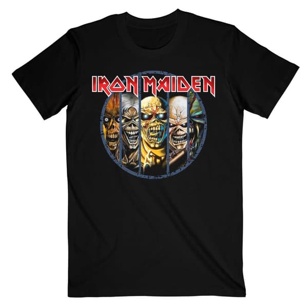 Iron Maiden T-Shirt för barn/barn med evolution Black 12-13 Years
