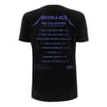 Miniatyrbillede 2 af 2: Metallica Unisex T-shirt til voksne med tryk på ryggen af Ride The Lightning Tracks