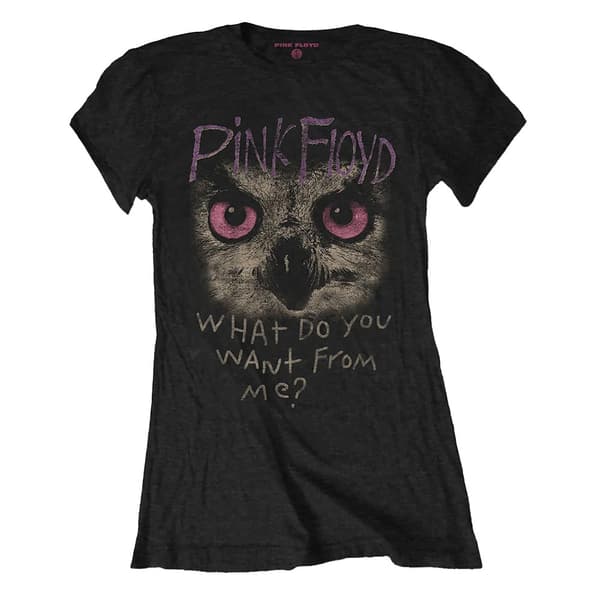 Pink Floyd Womens/Ladies What Do You Want From Me? Owl T-Shirt