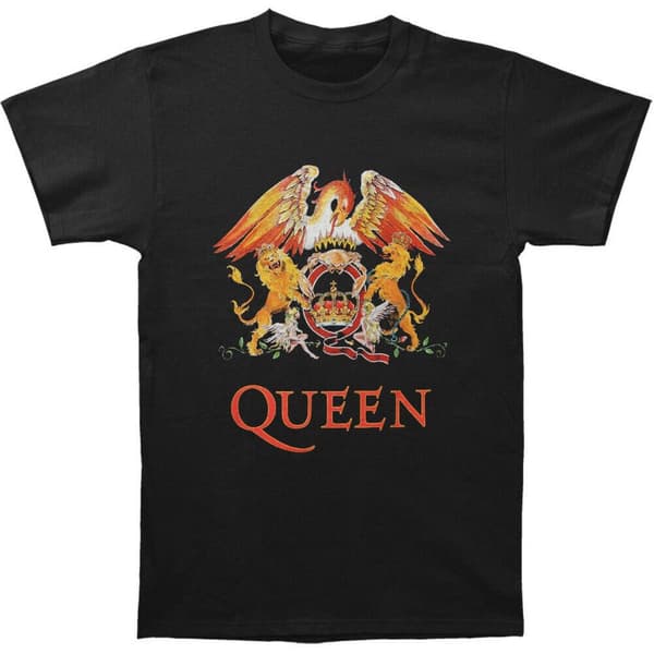 Queen Unisex vuxen Classic Crest T-Shirt