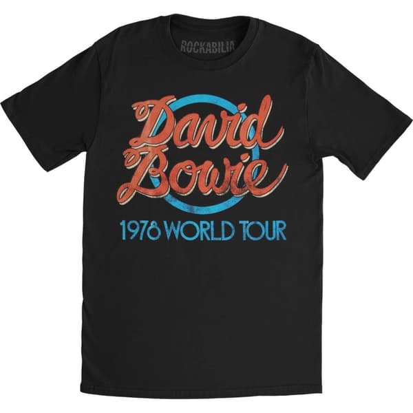 David Bowie Unisex T-shirt för vuxna 1978 World Tour