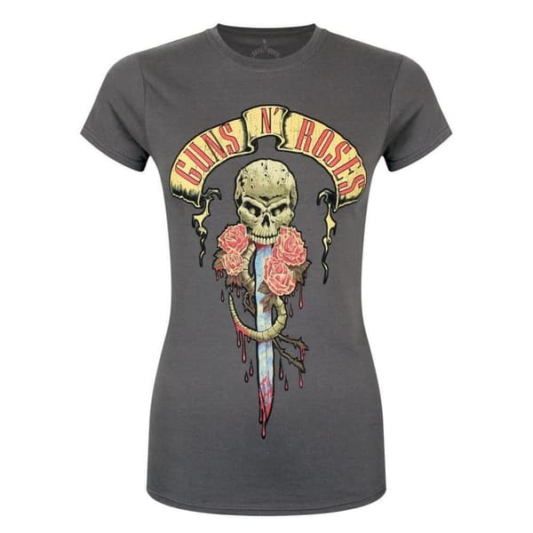 Guns N Roses Kvinnor/Damer Dripping Dagger T-Shirt
