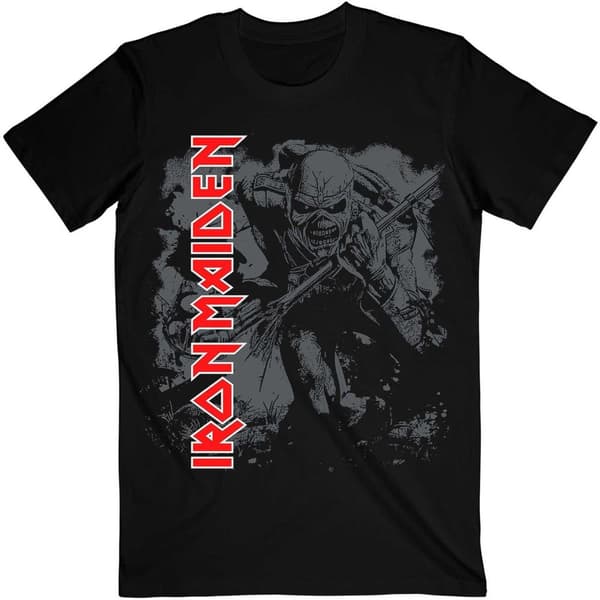 Iron Maiden Unisex T-shirt för vuxna med hög kontrast för soldater