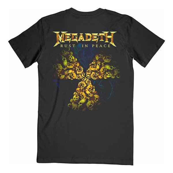 Megadeth Unisex Adult Rust In Peace 30th Anniversary Back Print T-Shirt