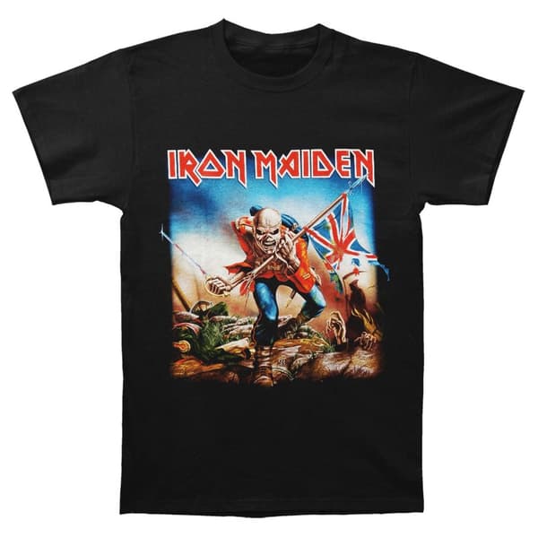 Iron Maiden Barn/Kids Trooper T-Shirt Black 12-13 Years