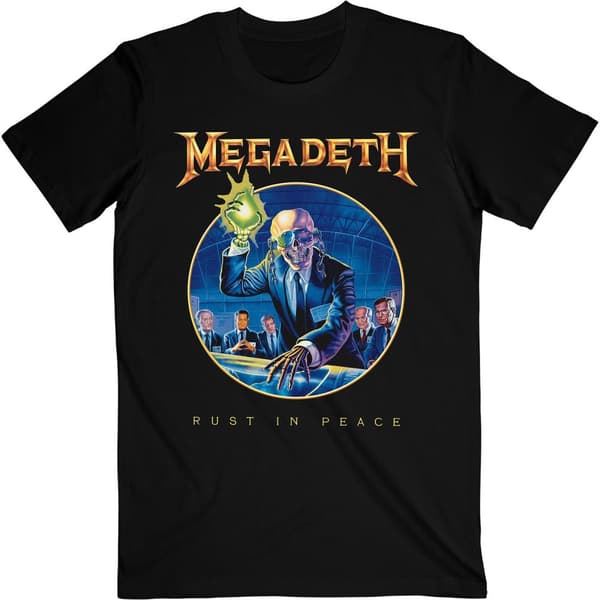 Megadeth Unisex vuxen Rust In Peace jubileums-T-Shirt för vuxna