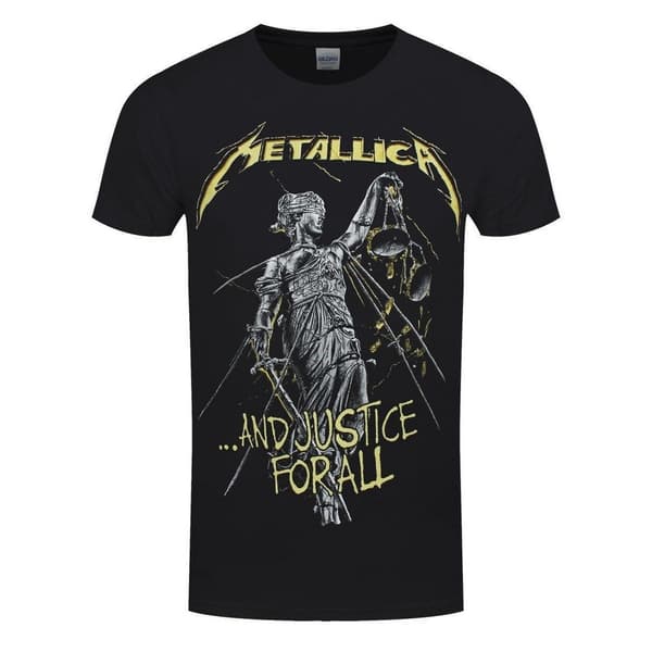 Metallica Unisex Adult And Justice For All Tracks Back Print T-Shirt