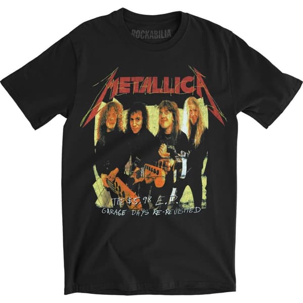 Metallica Unisex T-shirt för vuxna med garagefotografi
