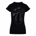 Miniatyrbild 1 av 2: The Rolling Stones Kvinnor/Damer Tongue Diamante T-Shirt