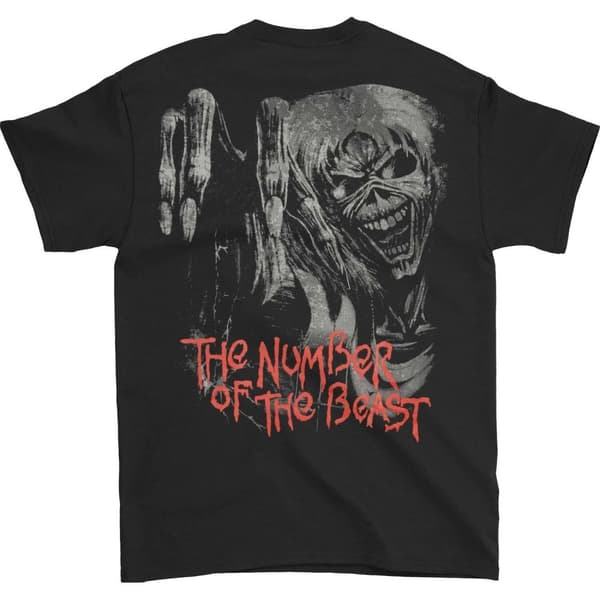 Iron Maiden Unisex Adult Number of the Beast Jumbo Back Print T-Shirt