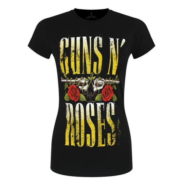 Guns N Roses Womens/Ladies Big Guns T-Shirt Black 4XL