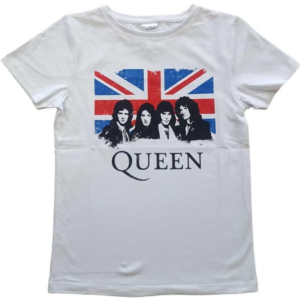 Queen T-shirt med Union Jack för barn/barn