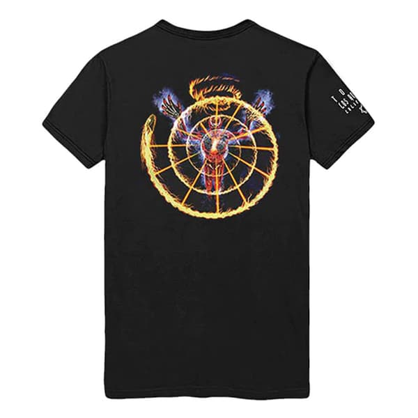 Tool Unisex T-shirt med flammespiral til voksne