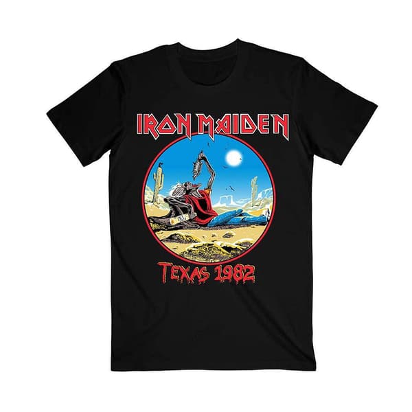 Iron Maiden Unisex T-shirt til voksne - Udyret tæmer Texas