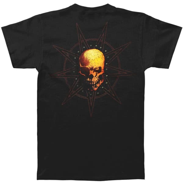 Slipknot Unisex T-shirt med rygtryk af skeptiker for voksne