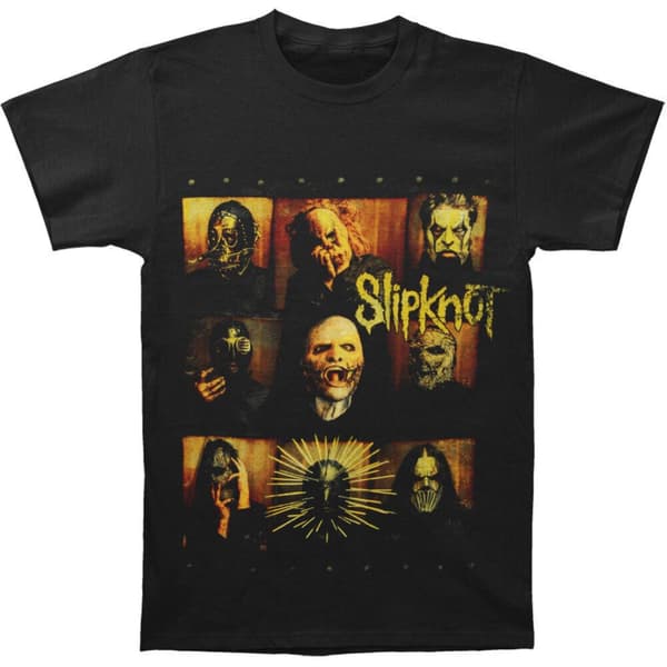 Slipknot Unisex T-shirt med rygtryk af skeptiker for voksne