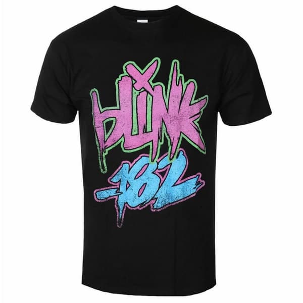 Blink 182 Unisex T-shirt med neonlogo til voksne